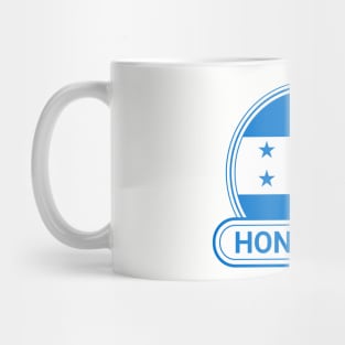 Honduras Country Badge - Honduras Flag Mug